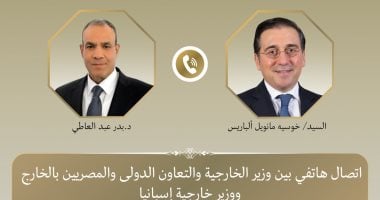 اتصال هاتفى بين وزير الخارجية ونظيره الاسبانى