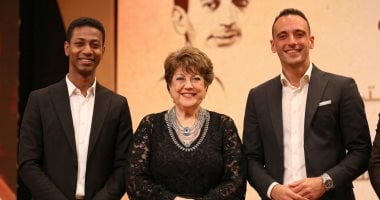 الإعلامية إيناس جوهر والزميلان أحمد العدل وأحمد الجعفرى