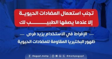 وزارة الصحة تحذر من الاستخدام العشوائي للمضادات الحيوية