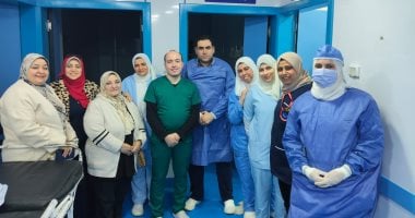 إجراء أول جراحة مخ وأعصاب لرضيعة عمرها 4 أيام بمستشفى شربين بالدقهلية
