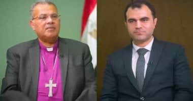 الزميل محمد الأحمدى خلال حواره مع الدكتور القس أندريه زكى