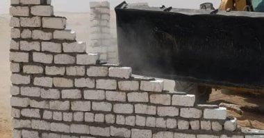 إزالة 62 حالة تعدى على أراضى الدولة بأسوان