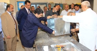 مدير تعليم سوهاج يتفقد مشروعات رأس المال بمدرسة سوهاج الميكانيكية