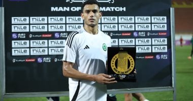 غنام محمد رجل مباراة مودرن سبورت وحرس الحدود بالدورى 