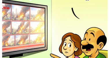 أحداث لبنان والقصف الإسرائيلي في كاريكاتير اليوم السابع