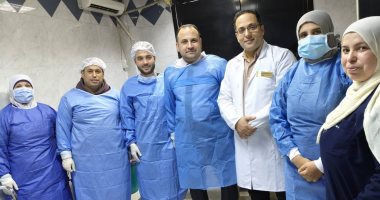 إجراء 25 منظار جهاز هضمى فى يوم واحد بمستشفى أبو حماد المركزى
