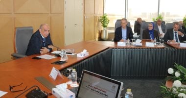 وزير الكهرباء خلال الاجتماع 