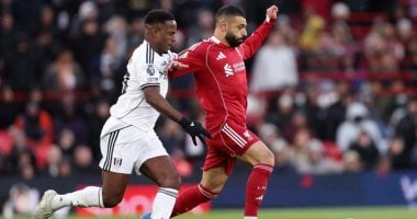 محمد صلاح في مباراة ليفربول ضد فولهام