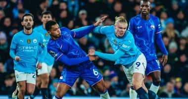 جانب من مباراة سابقة بين تشيلسي ومان سيتي 