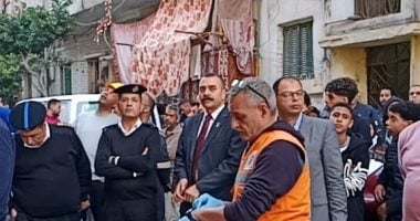 انهيار داخلي بعقار في منشية النزهة بالإسكندرية وإنقاذ عالقين