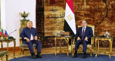 رئيس تتارستان يعرب عن تقديره للدور الجوهرى لمصر فى الشرق الأوسط وأفريقيا 