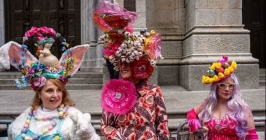 أزياء مبهرة وقبعات ملونة.. فعاليات موكب عيد الفصح فى شوارع نيويورك