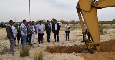رئيس مياه القناة يتابع ميدانيًا مشروع استثمار 330 فدان بسرابيوم 