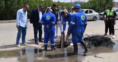 تطهير شبكات الصرف الصحى بمدينة المستقبل فى الإسماعيلية