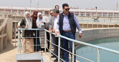 رئيس مياه القليوبية يتابع انتظام العمل وجودة المياه بمحطة عرب جهينة