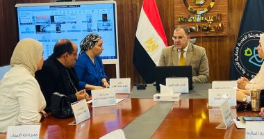 الرعاية الصحية ببورسعيد تعقد اجتماعا بغرفة طوارئ العمل عن بُعد لمتابعة سير العمل
