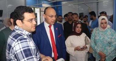 عميد طب المنوفية يتابع الحالة الصحية لطلاب أصيبوا إثر تسرب بطفاية حريق  