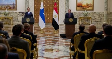 قمة مصرية فنلندية بقصر الاتحادية لبحث تعزيز التعاون الاقتصادى والتجارى والاستثمارى بين البلدين.. الرئيس السيسى يشدد على رفض مصر وإدانتها للاعتداءات غير المبررة ضد دول الخليج العربى.. ويرسم خطا أحمر فى السودان