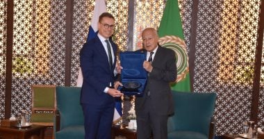 لقاء أبو الغيط ورئيس فنلندا ألكسندر ستوب