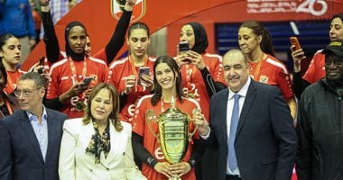 الأهلى يهزم البنك التجارى الكينى ويتوج بلقب بطولة أفريقيا لسيدات الطائرة