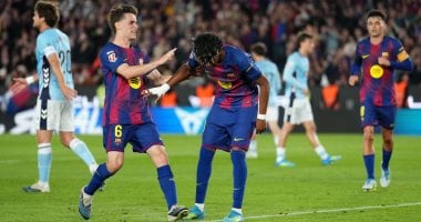 إصابة لامين يامال في مباراة برشلونة ضد سيلتا فيجو