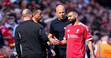 حزن محمد صلاح بعد اصابته