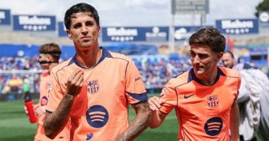 احتفال كانسيلو في انتصار برشلونة