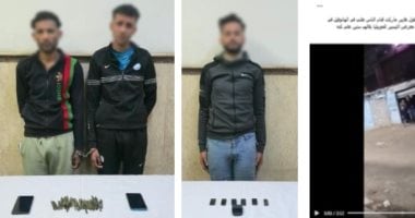 مخزن الكيف.. فيديو الهانوفيل يسقط 3 عناصر إجرامية وبحوزتهم حشيش