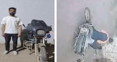 المتهم عقب إلقاء القبض عليه