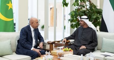  الشيخ محمد بن زايد آل نهيان ومحمد ولد الشيخ الغزوانى