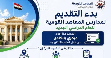 فتح باب التقدم للعام الدراسى المقبل بالمدارس القومية إلكترونيا