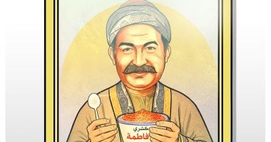 عيد ميلاد نور الشريف فى كاريكاتير اليوم السابع