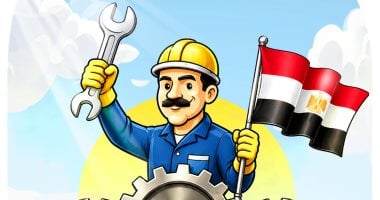 كاريكاتير «اليوم السابع» يحتفى بعيد عمال مصر: سواعد تبني المستقبل