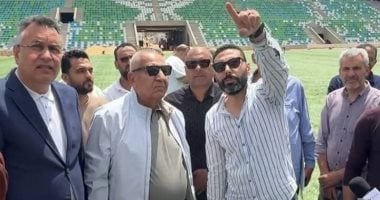 جولة تفقدية لمجلس إدارة النادي المصري فى مشروع الاستاد الجديد