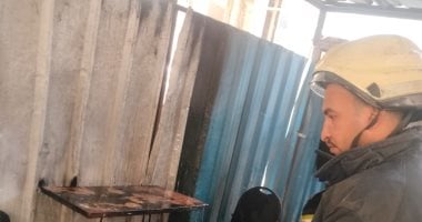 حريق مخلفات مستشفى الدمرداش بسبب وجود شرز أثناء أعمال صيانة