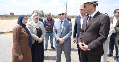 محافظ الغربية يتفقد مشروع تطوير كورنيش بحر شبين وسوق اليوم الواحد بالمحلة