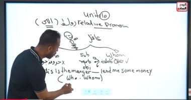  مراجعات  مادة اللغة الإنجليزية علي تليفزيون اليوم السابع 