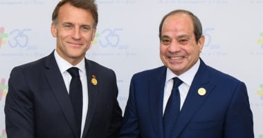 الرئيس عبد الفتاح السيسي والرئيس إيمانويل ماكرون