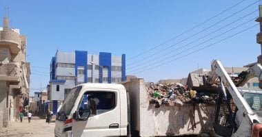 رفع 100 طن من القمامة والمخلفات الصلبة بـ7 قرى فى مركز سوهاج