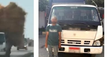 قنبلة موقوتة فوق كباري الشرقية.. الأمن يضبط سائق النقل صاحب الحمولة المرعبة