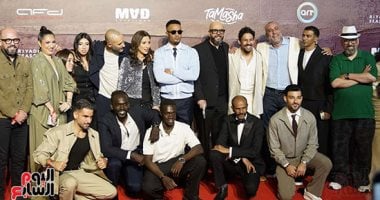 محمد رمضان ورزان جمال وأبطال أسد فى احتفالية العرض الخاص للفيلم.. صور 