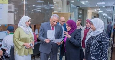 رئيس جامعة طنطا يتابع أعمال الامتحانات النهائية بكليات مجمع سبرباي