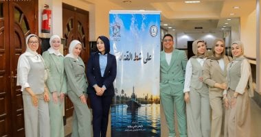 طلاب آداب كفر الشيخ يناقشون حلول لسلبيات بالمجتمع فى مشروعات تخرجهم.. صور