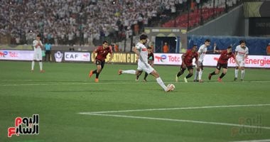 عدى الدباغ يسجل هدف الزمالك الأول فى شباك اتحاد العاصمة بنهائى الكونفدرالية.. فيديو وصور