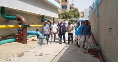رئيس مياه سوهاج يتفقد محطات الشرب والصرف الصحى وأعمال استغلال الأصول