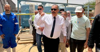 رئيس مياه القناة يتابع مشروعات مياه الشرب والصرف الصحى بعين غصين بالإسماعيلية