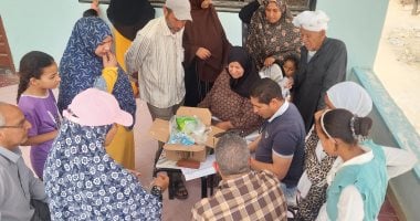 جامعة القناة تنظم قافلة شاملة تخدم أهالى الجزيرة الخضراء بالتل الكبير بالإسماعيلية