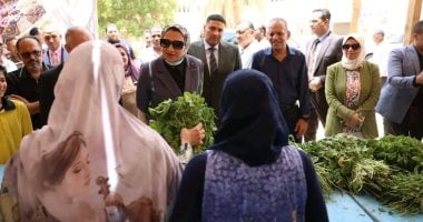 محافظ الوادى الجديد تتفقد مبادرة "معا ضد الغلاء" بالوحدة المحلية لمركز الخارجة