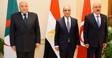 وزراء خارجية مصر وتونس والجزائر