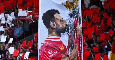 تيفو جماهير ليفربول لمحمد صلاح
